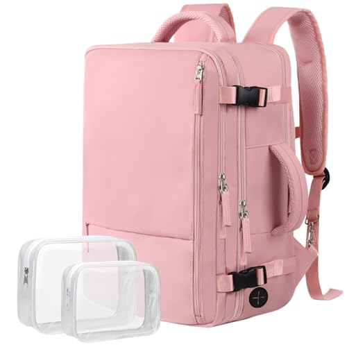 Travel Backpack for Women (Pink / Large)
