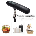 Luggage Scale Travel Digital Suitcase Weight Scale Portable 110lb (Classic Black)