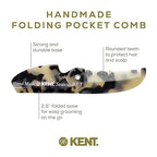 87T TW Handmade Folding Pocket Comb for Men (Pack of 6 / White Tokyo)