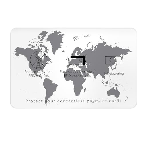 10 Pack RFID Blocking Card for Credit Debit ID Card (White-WM)