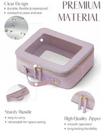 Clear Toiletry Bag 2 Pack (Purple / Dual Elegance)
