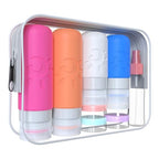 18 Pack travel Bottles for Toiletries (Multicolored D)