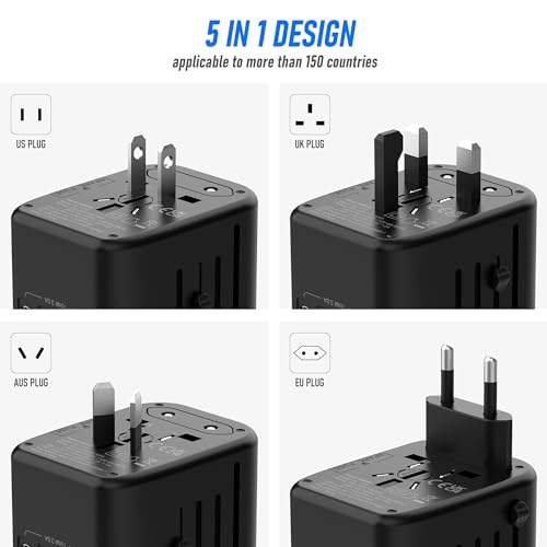 Universal Travel Adapter (Rose Gold)