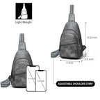 Sling Bag Crossbody Bags for Women Small Cross Body Bag Fanny Packs Chest Sling Purse for Daily Travel Leisure Sport (2-2 Dark Grey)