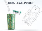 18 oz Insulated Travel Coffee Mug (Emerald Bloom / 18 Ounces)