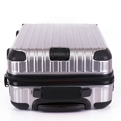 Neoprene Luggage Handle Wraps for Traveling Bright Color Luggage Tags (Black)