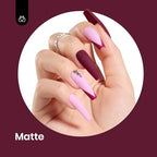 Beetles Dark Red Gel Polish (C - Creme Red | Mellow Plum)
