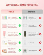 23 Pcs Travel Bottles for Toiletries (Pink-23PCS)