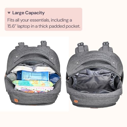 Diaper Bag Backpack (Dark Gray)