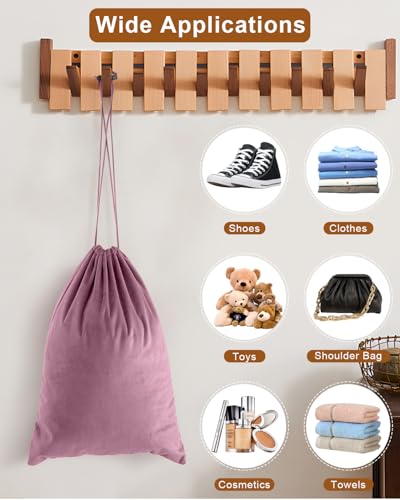 2 Pcs Shoe Bags for Travel (Parfait Pink / 17.3"x12.6")