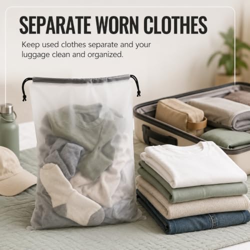 Shoe Bags for Travel (Large / Translucent)