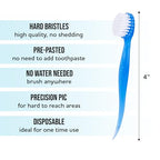 Bulk 36 Pack Mini Toothbrush Set (36 Pack Prepasted Mini Toothbrush - Hard)