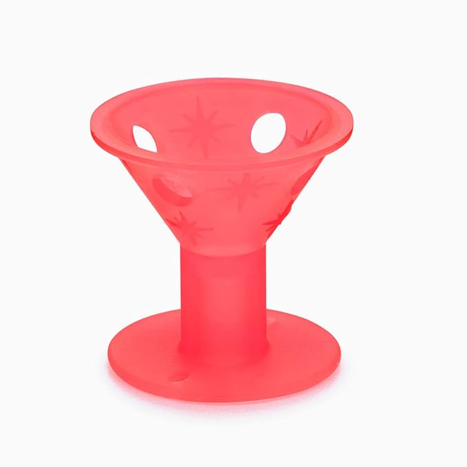 Spoolies Original Hair Curlers, Heatless Silicone Rollers with Mesh Bag Gift, Made in USA, 15 Jumbo Size (Rose Red)