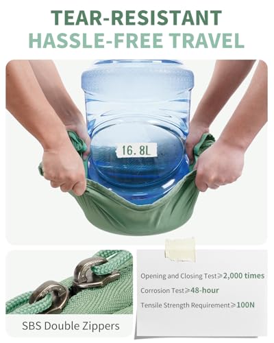 6 Set Packing Cubes for Travel Durable Suitcase Organizer Bags Set with Personalized Tag Travel Essentials with Shoe Bag Traveling Accessories for Luggage Machine Washable (Set of 6 / No Compress-Green)