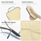 Compression Packing Cubes for Travel (Vanilla Cream / 3PCS)