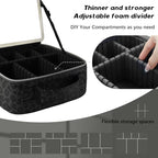 Makeup Bag with Led Mirror (Black / with LED mirror)