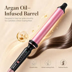 1.5 Inch Curling Wand for Loose Beach Waves (1.5" Pink&Black)