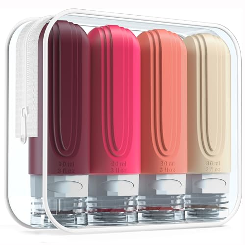 Travel Bottles for Toiletries (Rose)