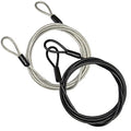 100CM 3.3ft 3mm Outdoor Travel Security Cable Lock (3.3FT-2 Pack)