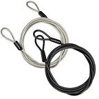 100CM 3.3ft 3mm Outdoor Travel Security Cable Lock (3.3FT-2 Pack)