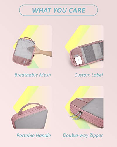 4 Set Compression Packing Cubes for Travel (Brier Rose-4 PCS / Set of 4)