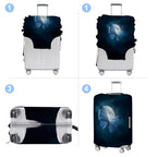 Blue Butterfly Luggage Cover Washable Suitcase Protector Anti (Blue butterfly / L(28-30inch suitcase))