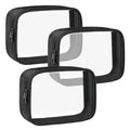 TSA Approved Toiletry Bag Clear Quart Size Travel Bags Makeup Bag (Black / 3 Pack)