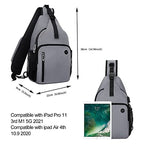 Sling Backpack Bag (Grey)