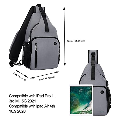 Sling Backpack Bag (Grey)