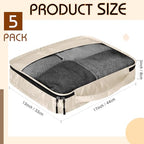 Packing Cubes for Suitcase Large Organizer Bags (Khaki / Large)