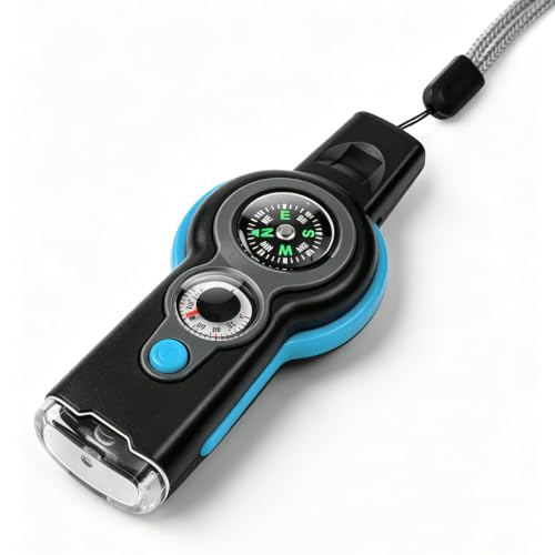 Emergency Survival Function Whistle (blue*black1pcs)