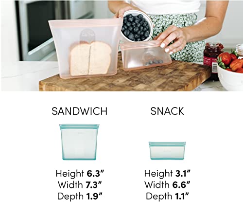 Reusable Food Storage Bags (Multicolor / 3 Bag Set)