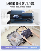 20 Inch Carry On Luggage 22x14x9 Airline Approved (Royal Blue / Carry-On - 20")