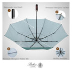 Folding Umbrella Real Wood Handle Walnuts Alpine Green (Walnuts Alpine Green)