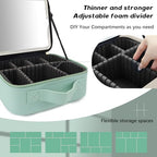 Makeup Bag with Led Mirror (Light Green-4 / with LED mirror)