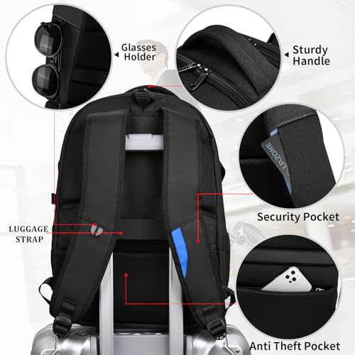 17 Inch Laptop Backpack for Travel Water Resistant College Backpack for Women Laptop Bag with USB Charging Port (Beige-a / 17 Inch)