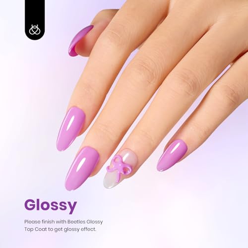 Beetles Purple Gel Nail Polish (J - Creme Purple | Purple Garden Stroll)