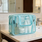 Travel Clear TPU Bag (light turquoise)