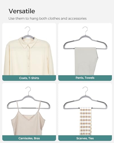 Plastic Clothes Hangers (30 Pack / Light Gray + Dark Gray)