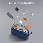 Electronics Organizer Travel Case (Navy Blue / Small)