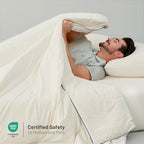 Outlast Cooling Comforter (Snow Ivory With Navy Trim / Classic 60"x80")