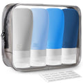 Travel Bottles for Toiletries (Blue 2oz / 2 Ounce)