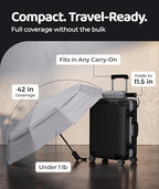 Repel Windproof Travel Umbrella (Charcoal Gray 1-Pack / Standard)