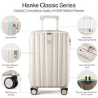 Expandable Hard Shell Luggage Sets (2 Pc Set EXT (20/29) / Ivory White)