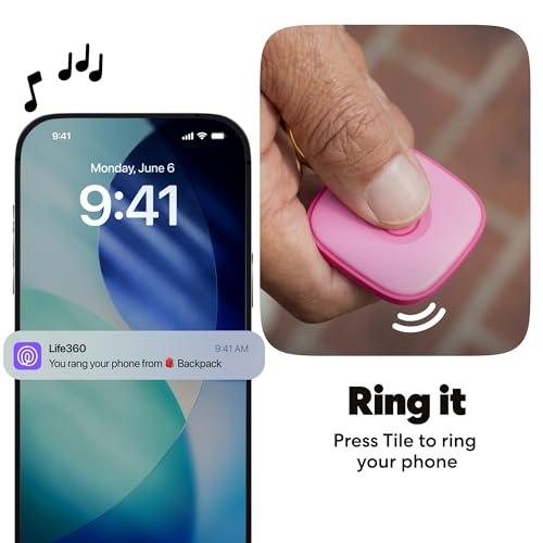 Tile Bluetooth Tracker (Pink Punch / 1-Pack)