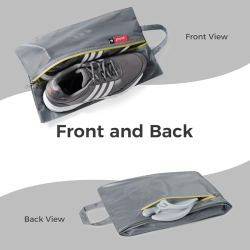 Shoe Bag for Travel (Grey / Non-Foldable-Regular)