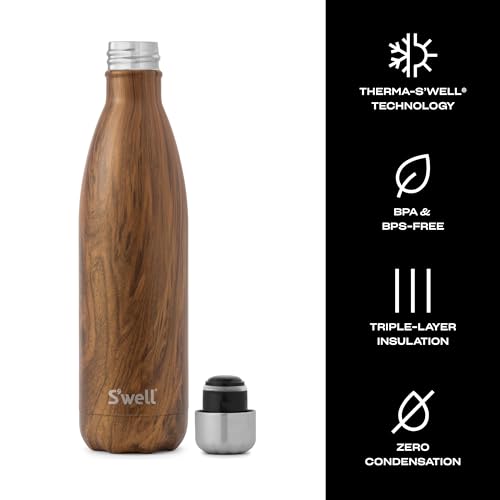 Stainless Steel Water Bottle (Teakwood / 25 Ounces)