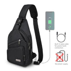 Sling Bag for Men (Black / Small)