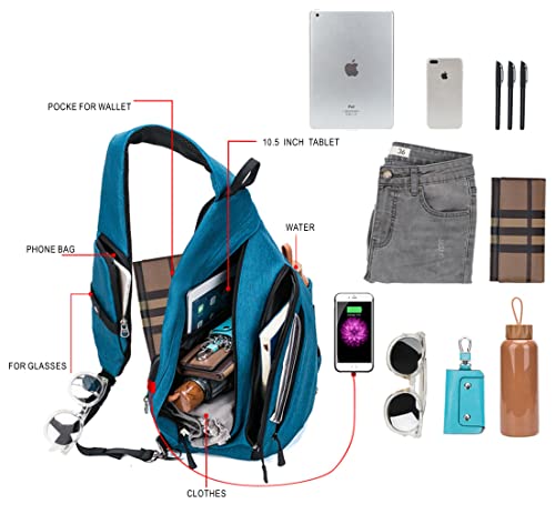 Water Proof Sling bag (Blue)