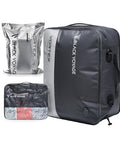 Black Voyage Reusable Vacuum Compression Travel Bag for Carry (Gray (1-Pack) / Large)
